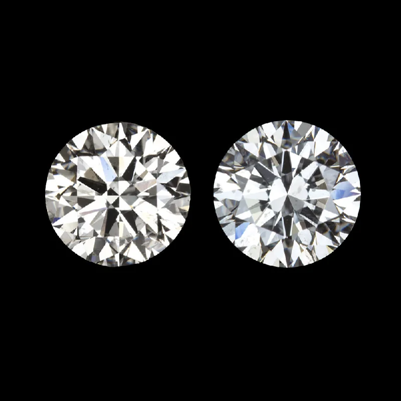 Unique Handcrafted Earrings For Gifting-2 CARAT GIA CERTIFIED VERY GOOD CUT G SI2 DIAMOND STUD EARRINGS ROUND BRILLIANT