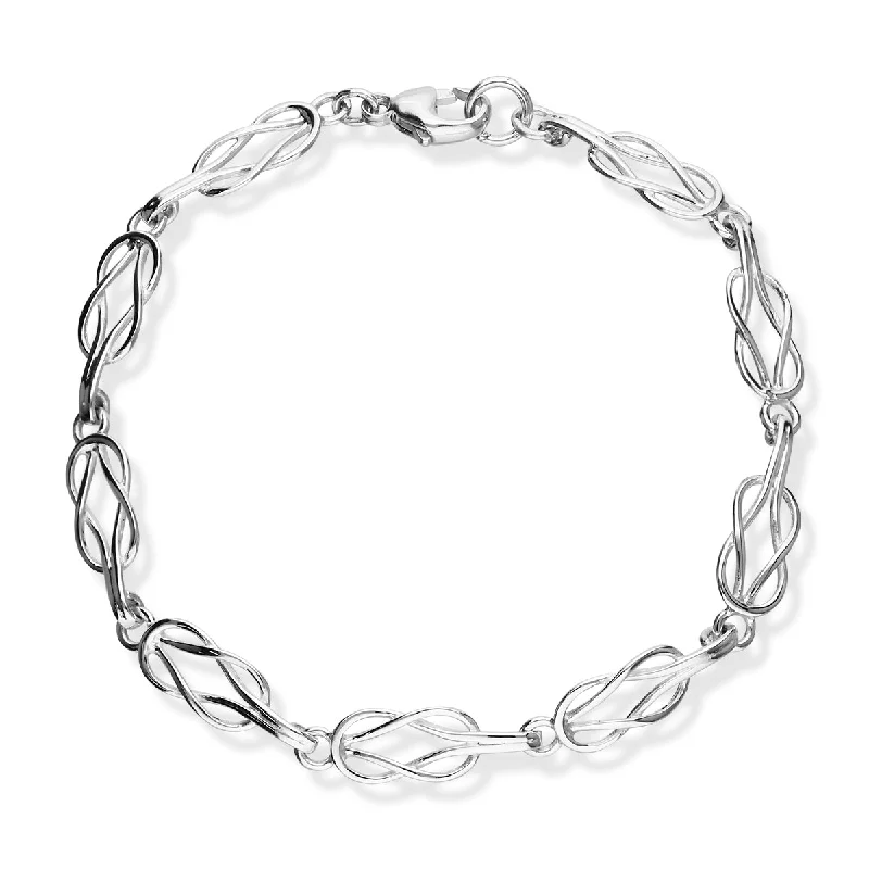 Classic Gold Bracelets-Celtic Sterling Silver Bracelet BL155