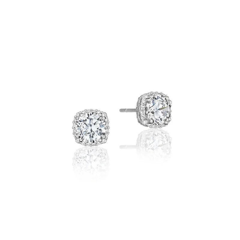 Affordable Handmade Earrings For Gifting-TACORI Bloom | Dantela Bloom Diamond Stud Earrings FE6435