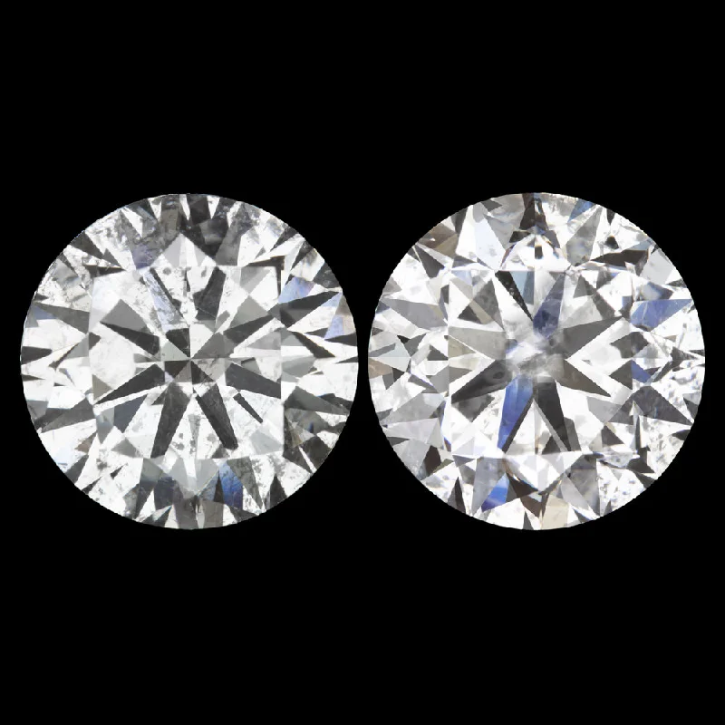 Bridal Jewelry Earrings For Special Moments-1.65ct VERY GOOD CUT DIAMOND STUD EARRINGS MATCHING PAIR ROUND BRILLIANT CLASSIC