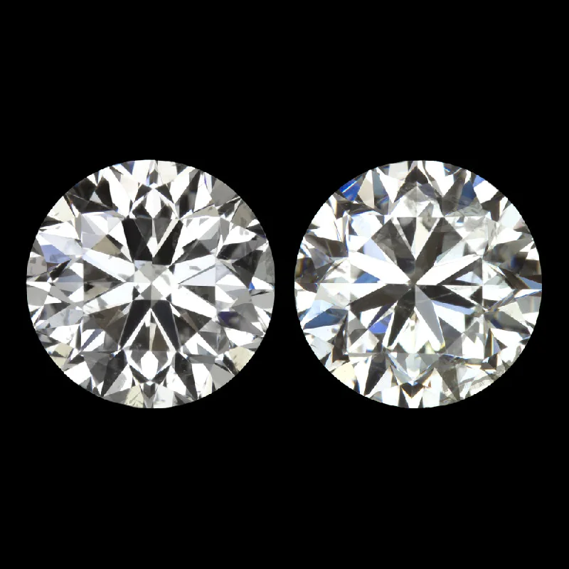 Fashion Earrings For Glamorous Looks-2.04ct VERY GOOD CUT NATURAL DIAMOND STUD EARRINGS WHITE CLEAN PAIR ROUND 2ct