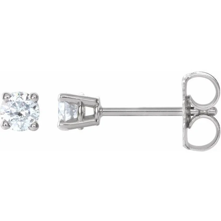 Gorgeous Stud Earrings For Office Look-14K White 1/4 CTW Natural Diamond Stud Earrings