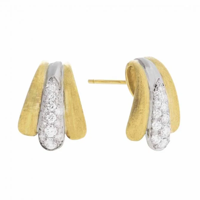 Unique Handcrafted Earrings For Gifting-Lucia Stud Earrings with Diamonds