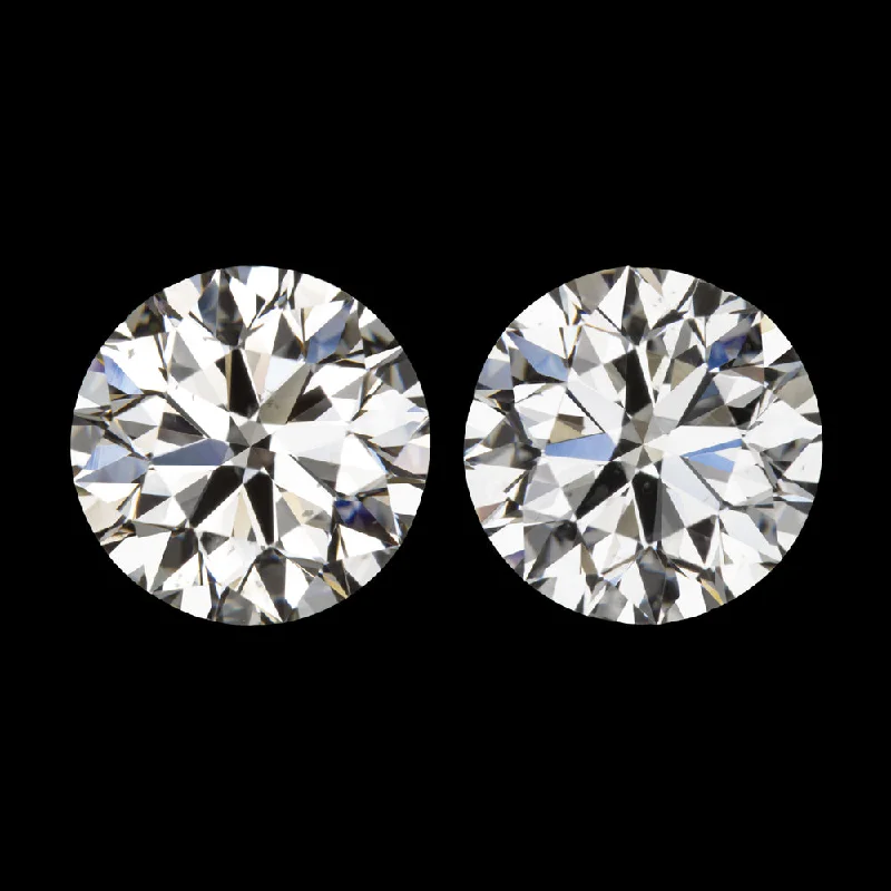 Gorgeous Earrings For Christmas Gifts-3 CARAT DIAMOND STUD EARRINGS GIA CERTIFIED J SI1 EXCELLENT ROUND BRILLIANT CUT