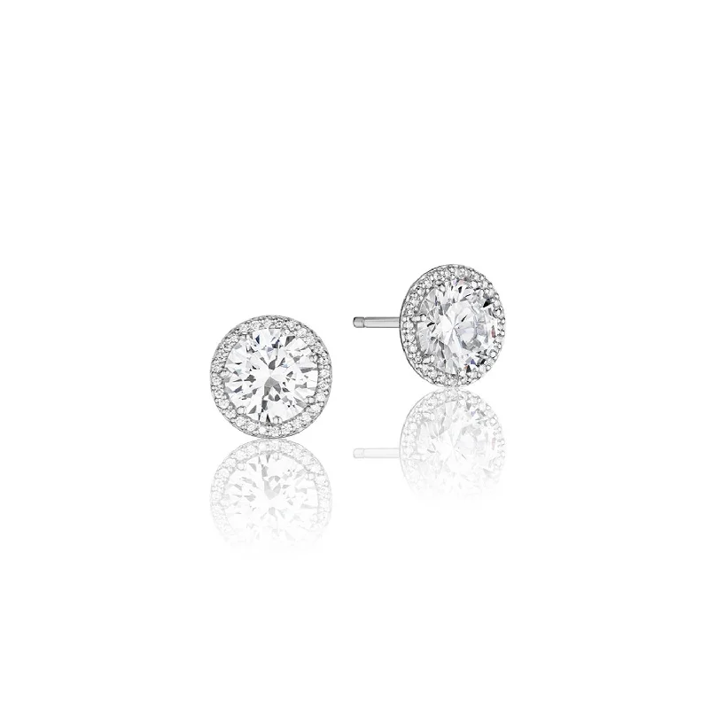 Beautiful Gold Earrings For Anniversary Gifts-TACORI Bloom | Diamond Stud Earrings FE67065