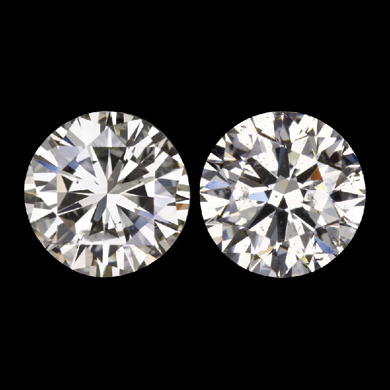 Sparkly Earrings For Holiday Parties-1.05ct NATURAL DIAMOND STUD EARRINGS VERY GOOD ROUND BRILLIANT CUT PAIR 1 CARAT