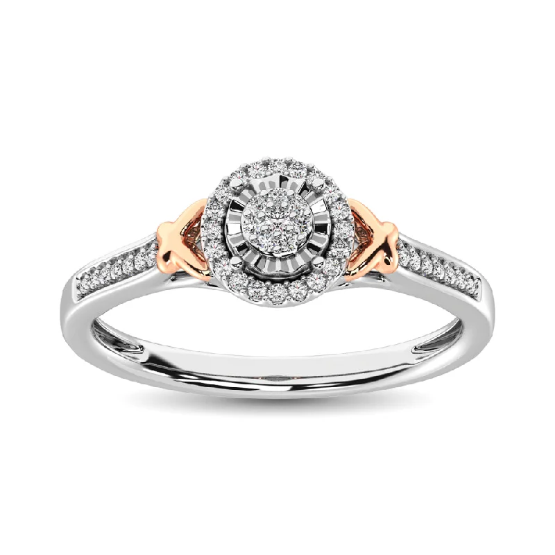 Elegant Custom Engagement Rings For Proposals-Diamond 1/8 Ct.Tw. Promise Ring in 10K White Gold