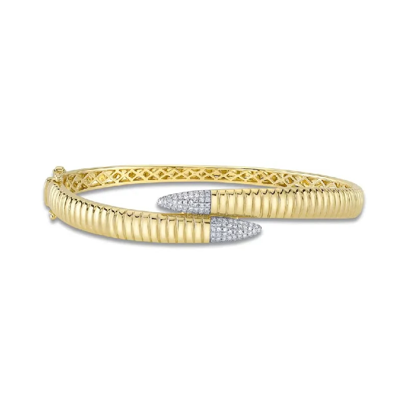 Large Bangles Set-0.24 ctw Diamond Bangle Bracelet