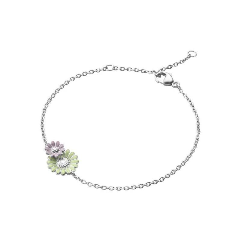 Bracelets For Teens-Silver Daisy Bracelet