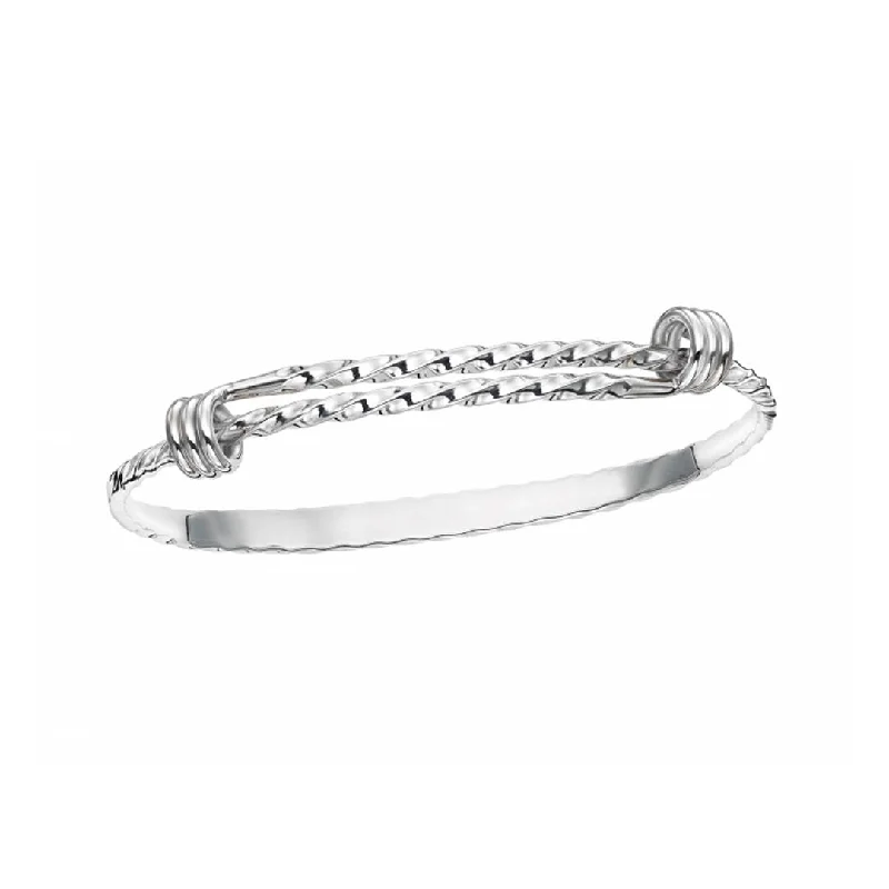 Simple Bangles For Party-Sterling Silver Bangle Bracelet