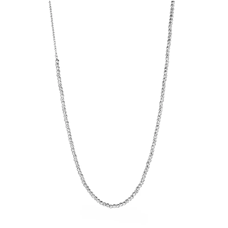 Dainty Gold Necklaces For Minimalist Style-17-Inch Platinum Halo Choker Necklace