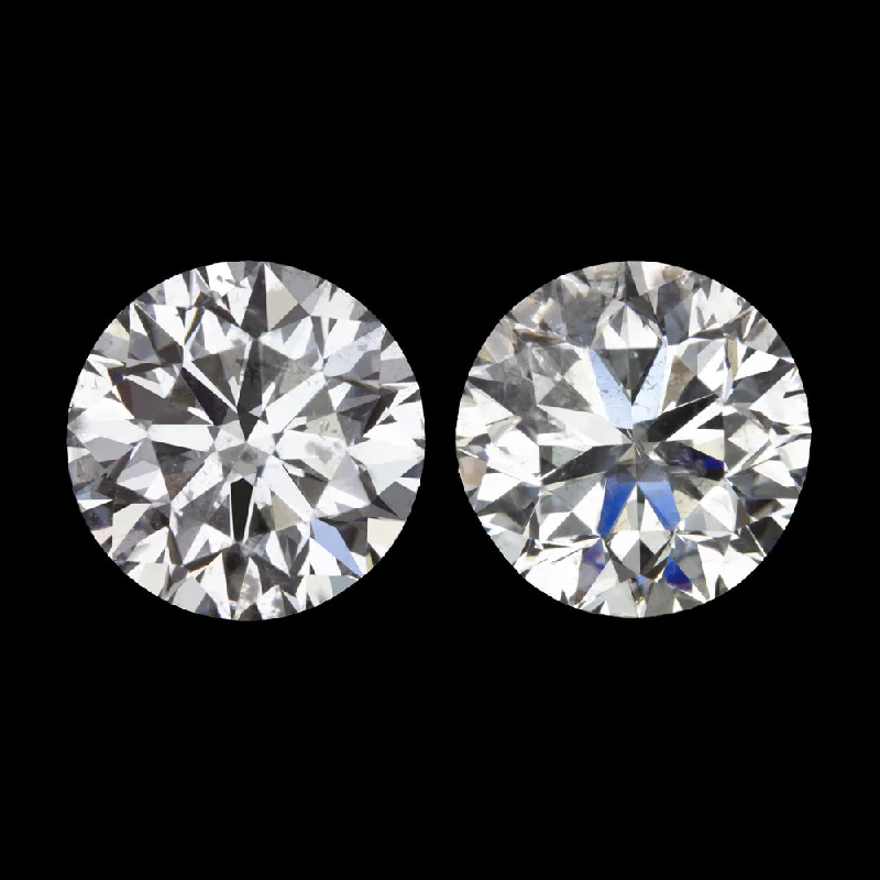 Handmade Earrings For Every Occasion-1.54ct H SI VERY GOOD CUT NATURAL DIAMOND STUD EARRINGS ROUND BRILLIANT 1.5ct