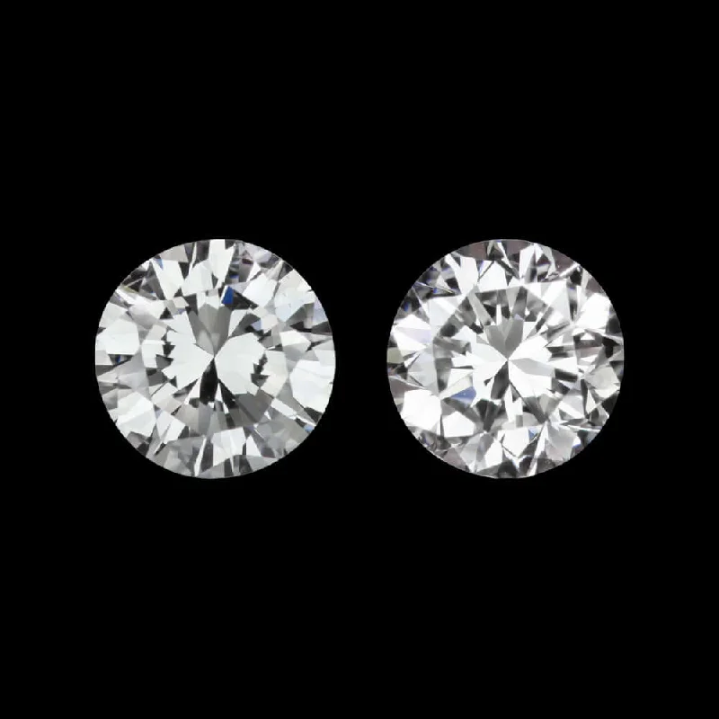 Simple Gold Stud Earrings-0.82c E VS1 VINTAGE ROUND CUT DIAMOND MATCHING PAIR STUD EARRINGS NATURAL ESTATE