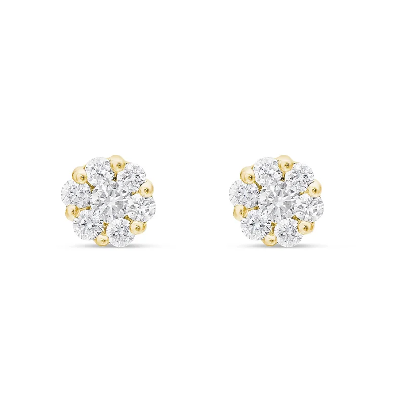 Lightweight Earrings For Sensitive Ears-10k White Gold .35ct Diamond Stud Earrings