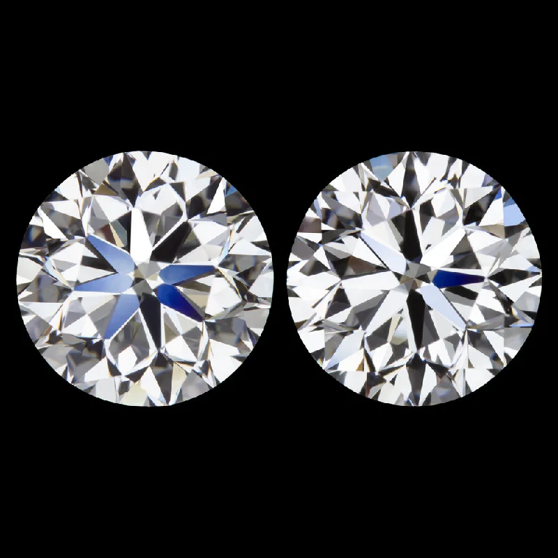 Color Changing Earrings For Fashion Forward-4 CARAT GIA CERTIFIED I VS2 STUD EARRINGS ROUND BRILLIANT CUT LOOSE NATURAL 4ct