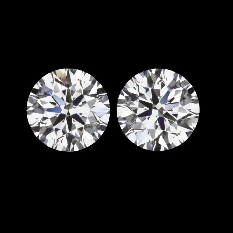 Stunning Drop Earrings For Glamorous Events-2ct F VS2 LAB CREATED DIAMOND STUD EARRINGS PAIR CERTIFIED EXCELLENT ROUND GROWN