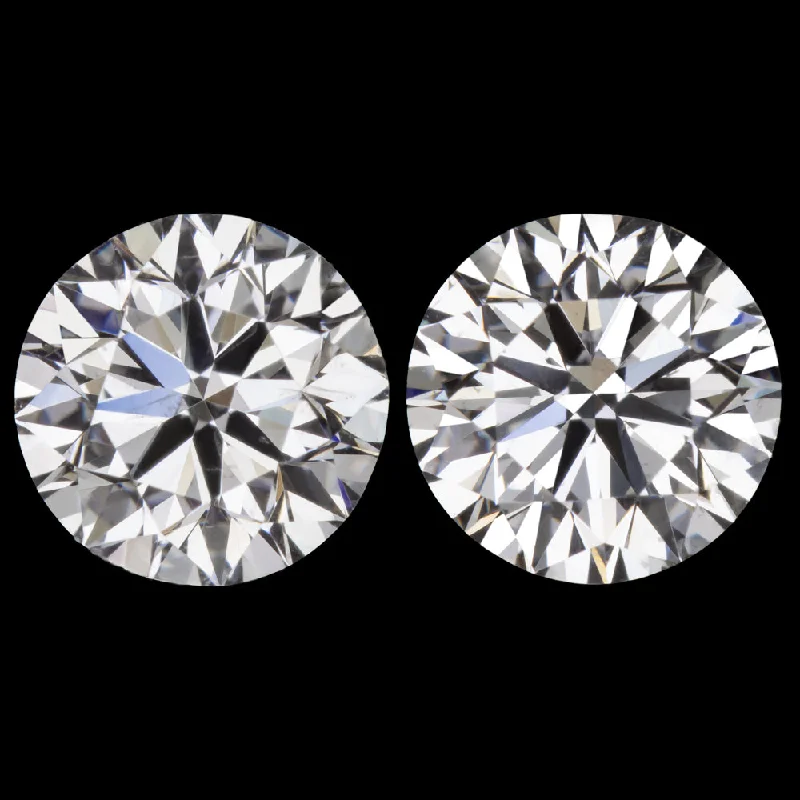 Handmade Earrings For Exclusive Collections-1ct GIA CERTIFIED DIAMOND STUD EARRINGS EXCELLENT ROUND CUT I SI2 NATURAL PAIR