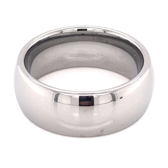 Minimalist Titanium Rings For Stylish Simplicity-High Shine Tungsten Comfort Fit Ring / TGR1006