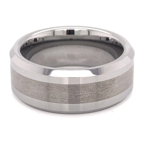 Elegant Wedding Bands For Men-Tungsten Comfort Fit Ring / TGR1002