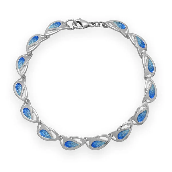 Designer Bracelets For Bridesmaids-Archibald Knox Silver Bracelet EBL53