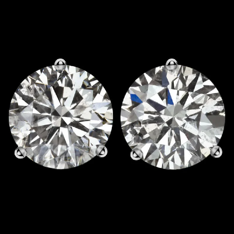 Elegant Earrings For Black Tie Events-1.5ct E-F NATURAL DIAMOND STUD EARRINGS VERY GOOD CUT ROUND BRILLIANT CUT PAIR