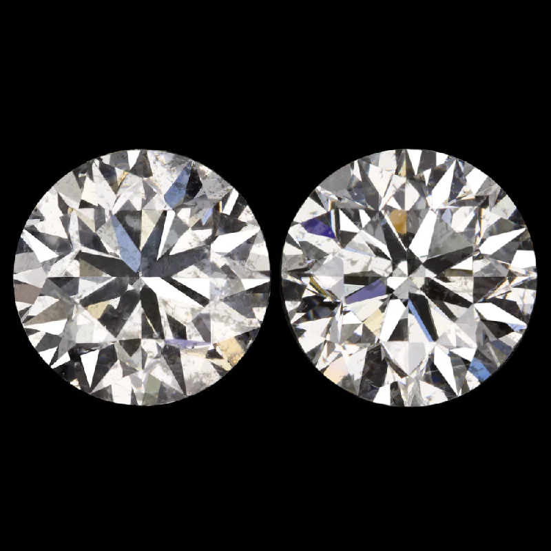 Antique Earrings For Collectors-1.10ct VERY GOOD CUT DIAMOND STUD EARRINGS ROUND BRILLIANT NATURAL PAIR LOOSE