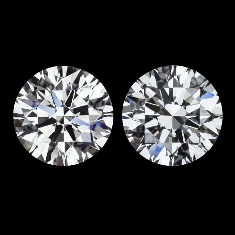 Beautiful Custom Earrings For Personal Gifts-2ct LAB CREATED DIAMOND STUD EARRINGS H VS2-SI1 PAIR EXCELLENT CUT ROUND GROWN