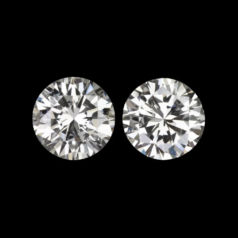 Classic Pearl Earrings For Brides-0.93ct EXCELLENT CUT H-I VS1-SI1 DIAMOND STUD EARRINGS ROUND LOOSE PAIR NATURAL