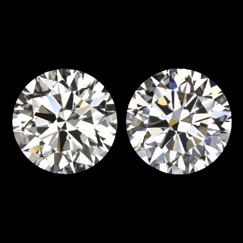 Bold Earrings For Fashion Lovers-1.40ct GIA CERTIFIED J VS2 STUD EARRINGS VERY GOOD CUT ROUND BRILLIANT NATURAL