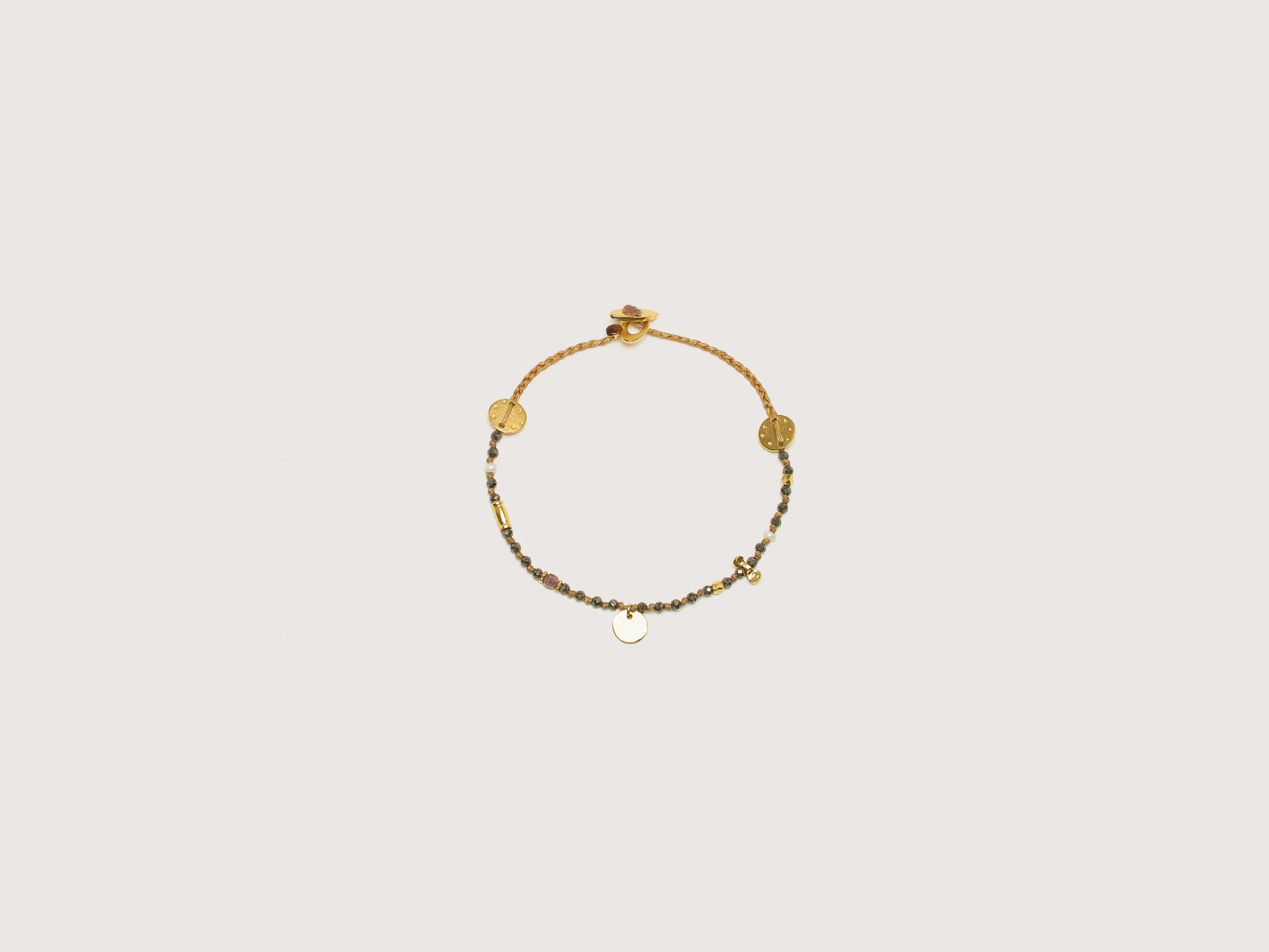 Rose Gold Bracelets For Women-Pyrite Bracelet (242 / W / MULTICOLOR)