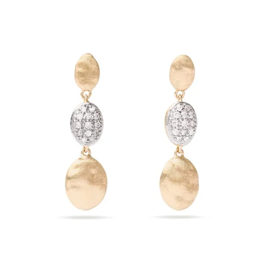 Fashion Earrings For Glamorous Looks-Marco Bicego
18K Siviglia Diamond Pave Earrings - OB1234 B YW