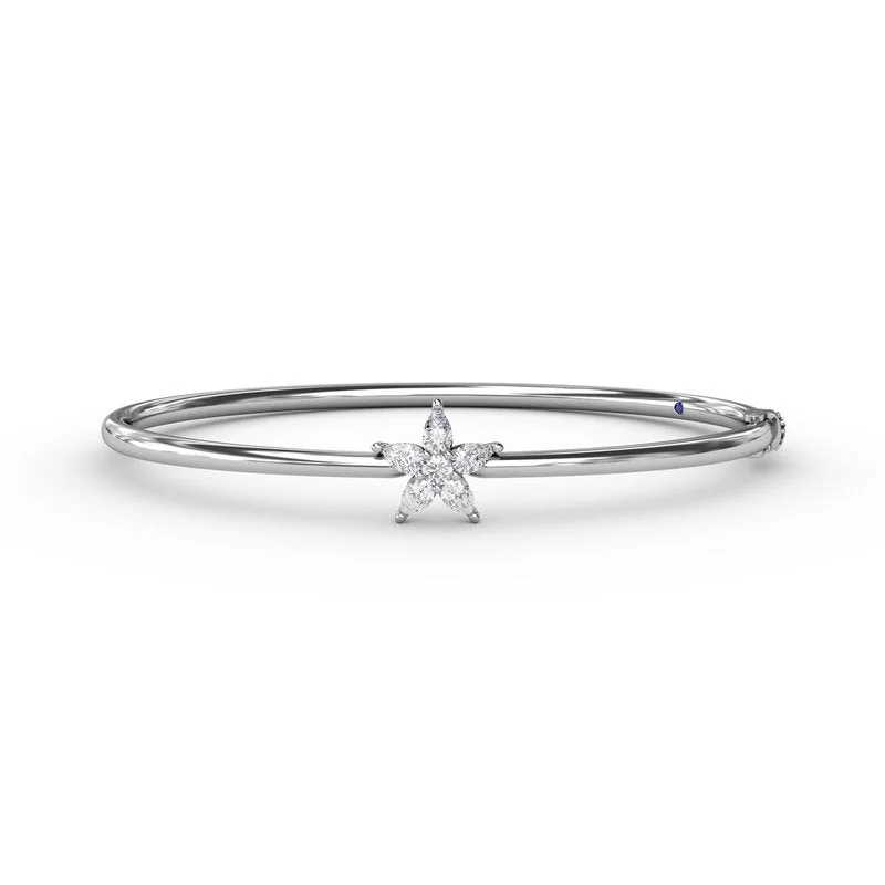 Artistic Bangles For Brides-Catalina Diamond Star Bangle BB4972