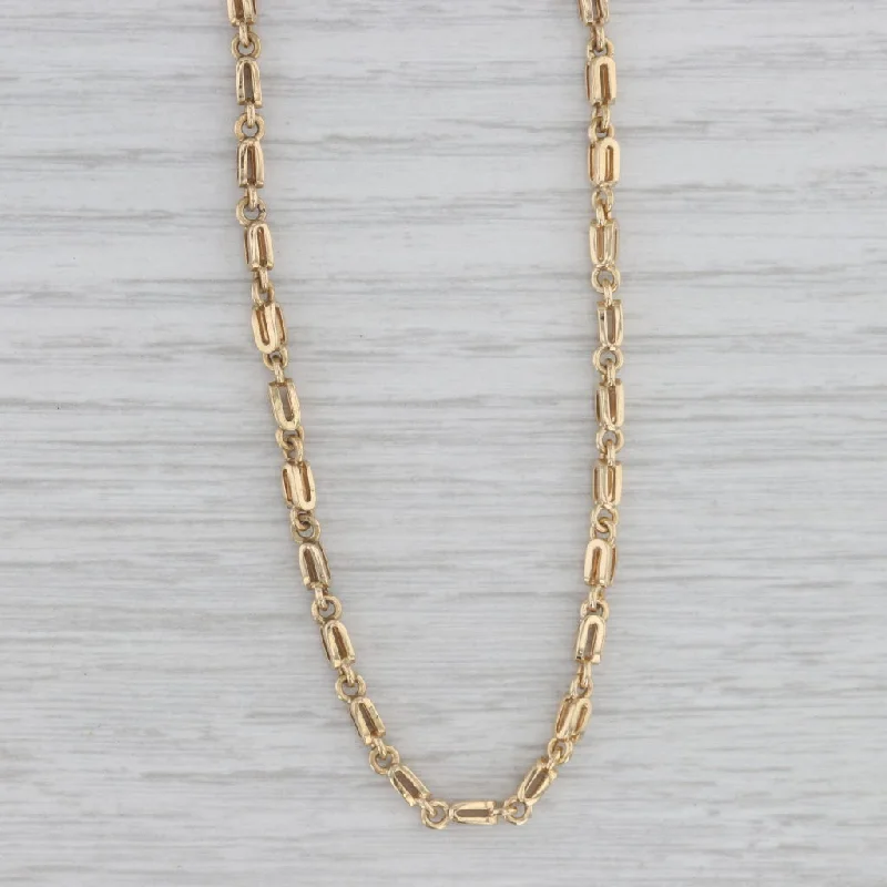 Trendy Heart Necklaces For Girlfriend-Baraka Necklace 18k Yellow Gold Long 25"-26" 2.8mm Chain 27.2 Grams