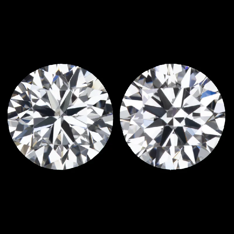 Affordable Handmade Earrings For Gifting-2ct GIA CERTIFIED DIAMOND STUD EARRINGS VERY GOOD ROUND CUT H VS2 NATURAL PAIR