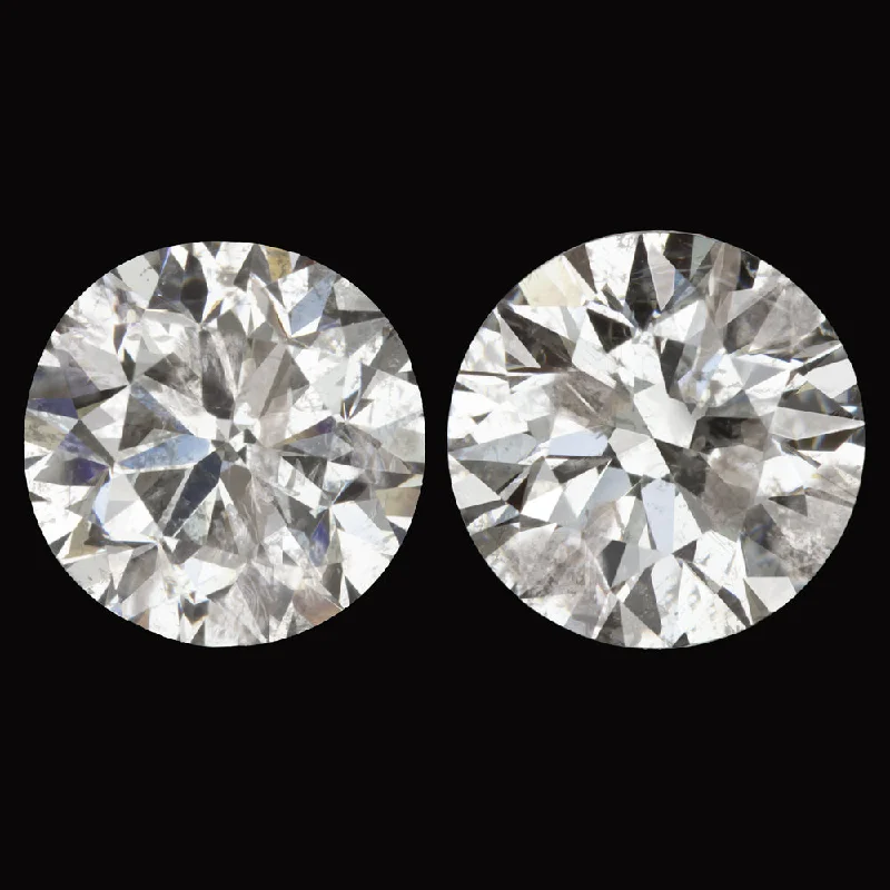 Beautiful Stud Earrings For Weddings-1.29ct DIAMOND STUD EARRINGS MATCHING PAIR ROUND BRILLIANT CUT NATURAL CLASSIC