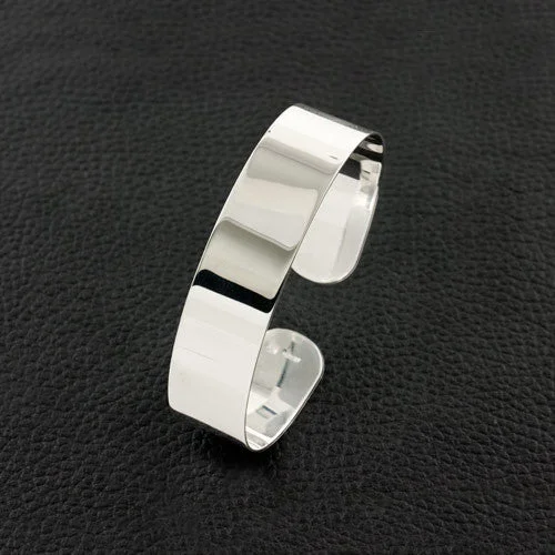 Fashion Bracelets For Young Girls-Sterling Silver Cuff Bracelet