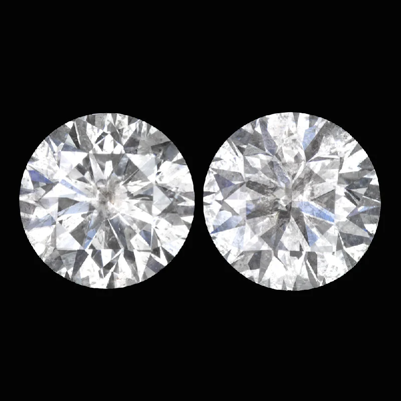 Wedding Earrings For Destination Weddings-1ct DIAMOND STUD EARRINGS E-F COLOR VERY GOOD CUT NATURAL PAIR ROUND BRILLIANT