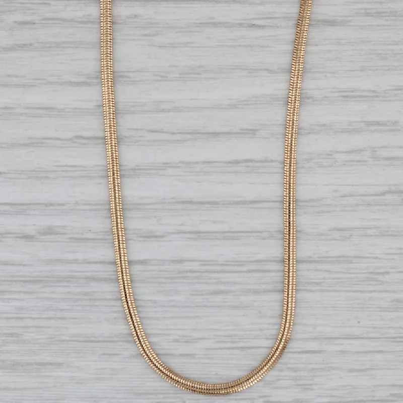 Crystal Beaded Necklaces For Casual Look-Herringbone Chain Necklace 14k Yellow Gold 2.3mm Italian