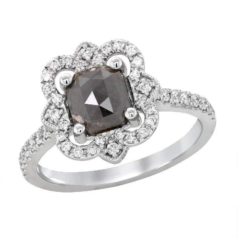 Classic Engagement Rings For Brides-to-Be-WHITE GOLD COLORED DIAMOND FASHION RING, 1.30 CT TW