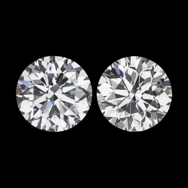 Handmade Silver Earrings For Luxury-1ct GIA CERTIFIED DIAMOND STUD EARRINGS EXCELLENT ROUND CUT F SI2 NATURAL PAIR