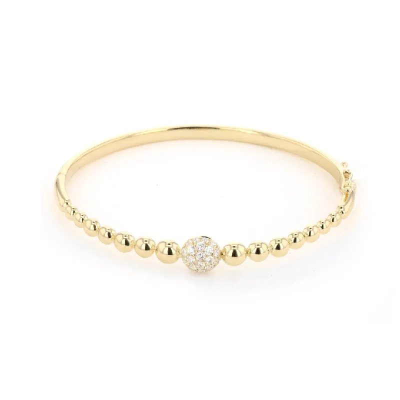 Elegant Bangles For Brides-0.49 ctw Diamond Bangle Bracelet