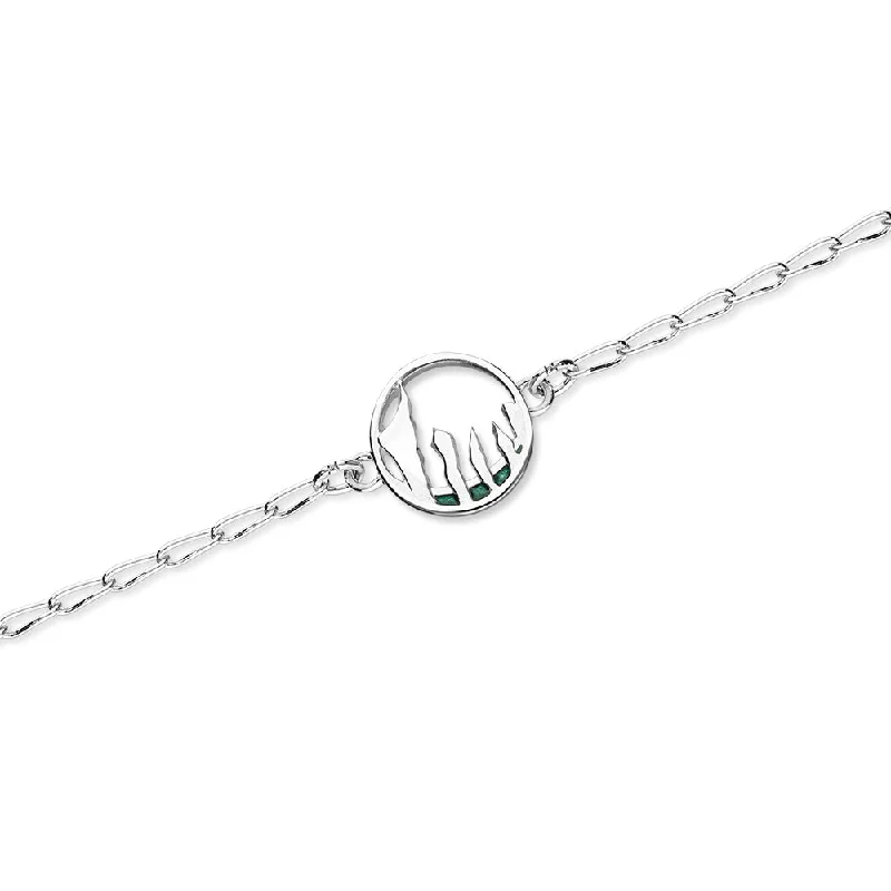 Stainless Steel Bracelets For Women-Solstice Silver Bracelet EBL109