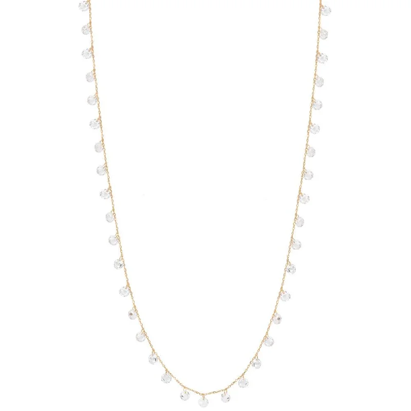 Bold Necklaces For Casual Wear-LONG DAINTY NECKLACE, GOLD