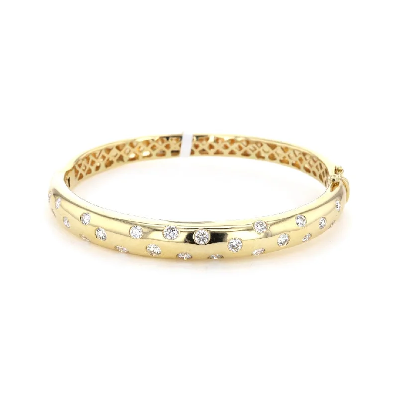 Bangles For Evening Wear-1.96 ctw Diamond Bangle Bracelet