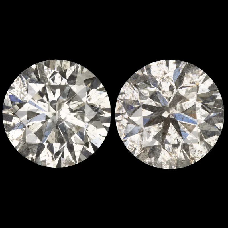 Cute Earrings For Teen Girls-1.23ct VERY GOOD CUT DIAMOND STUD EARRINGS ROUND BRILLIANT NATURAL PAIR LOOSE