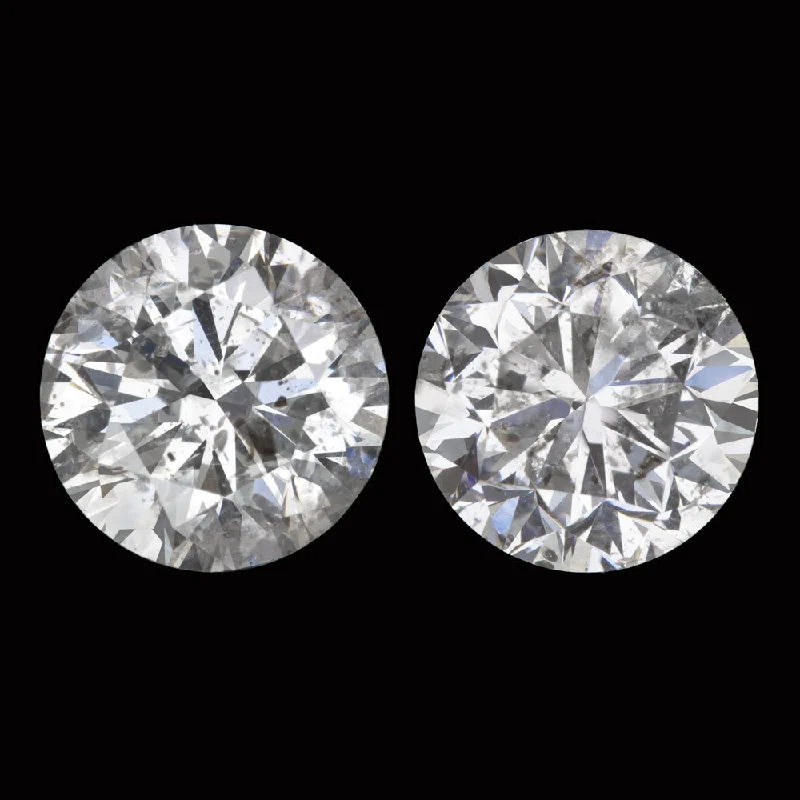 Simple Gold Earrings For Daily Use-1.04ct DIAMOND STUD EARRINGS VERY GOOD CUT PAIR ROUND BRILLIANT NATURAL 1 CARAT