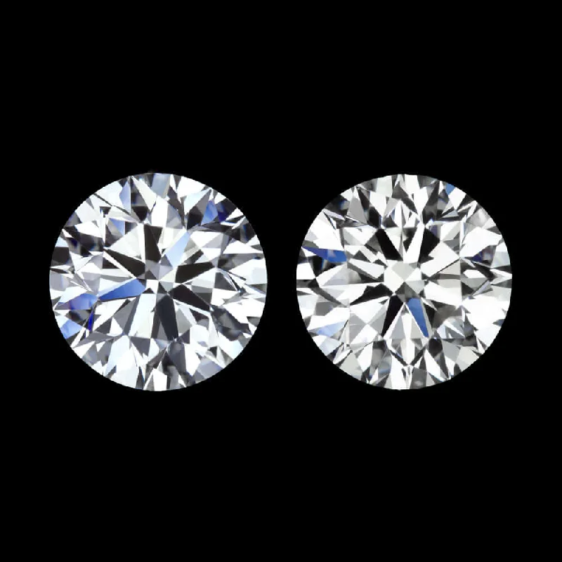 Sparkling Earrings For Glamorous Events-1.21ct E-F VS LAB CREATED DIAMOND STUD EARRINGS PAIR EXCELLENT ROUND CUT 1.25ct