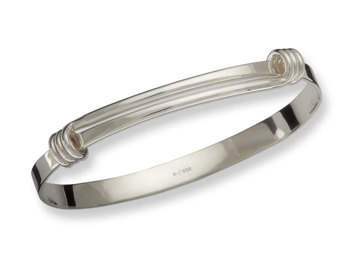 Bangles For Teen Fashion-Signature Bangle in SIlver by E.L. Designs