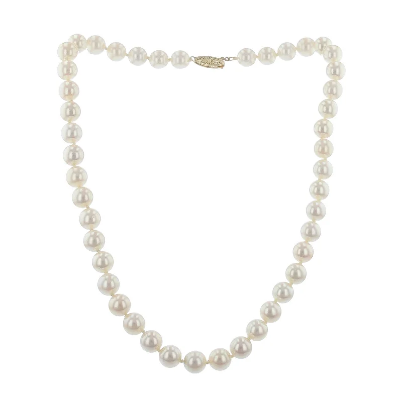 Statement Necklace For Bold Fashion Choices-16-Inch Cultured Pearl Strand Necklace