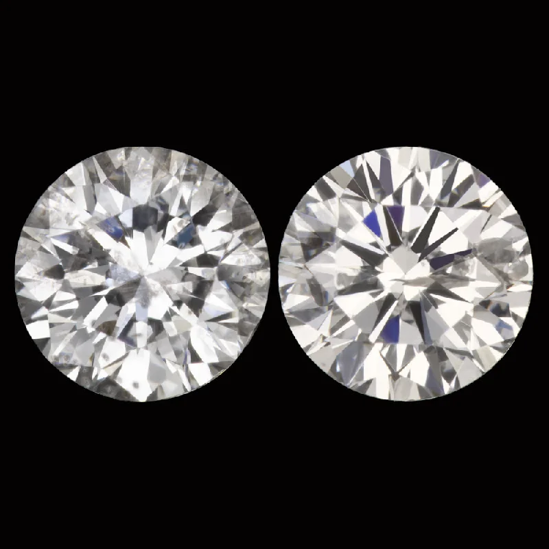 Unique Wedding Earrings For Brides-1.25ct DIAMOND STUD EARRINGS VERY GOOD CUT PAIR ROUND BRILLIANT NATURAL CLASSIC